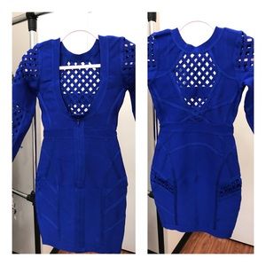 Sexy Royal Blue Strappy Dress